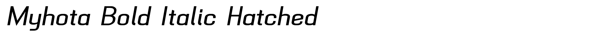 Myhota Bold Italic Hatched image